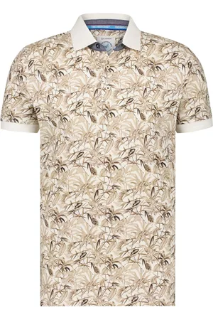 A fish named fred Bladeren printje polo