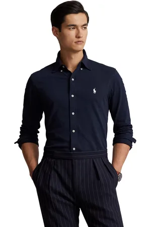Ralph Lauren Casual overhemd wijde fit effen katoen 100%
