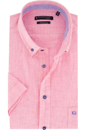 Giordano Casual overhemd normale fit linnen borstzak