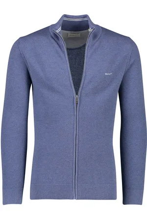 GANT Vest ronde hals katoen normale fit