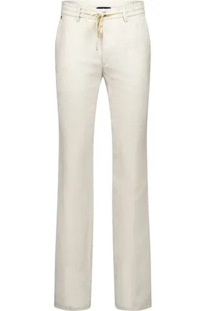 Atelier Gardeur Katoenen beige pantalon modern fit