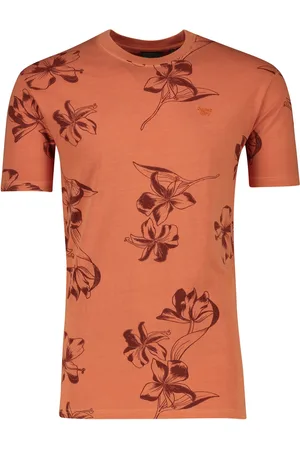 Superdry T-shirt print plant korte mouwen ronde hals