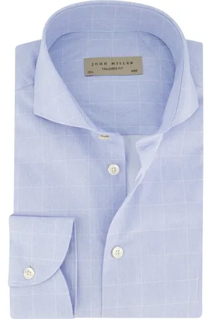 john miller Overhemd Tailored Fit geruit katoen