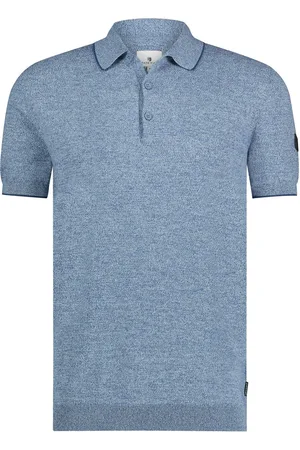State of art Poloshirt wijde fit gemêleerd katoen