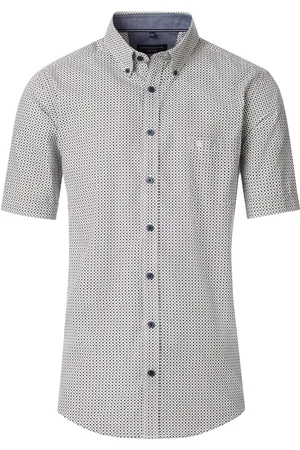 Casa Moda Overhemd geprint Casual Fit katoen