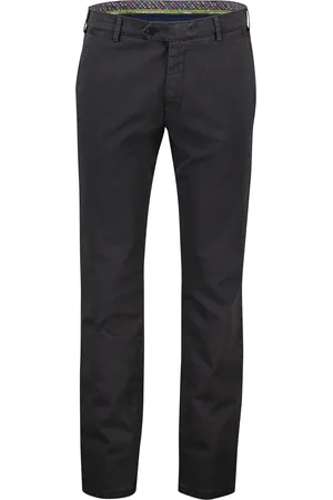 Meyer Chino perfect fit donkergrijs paris katoen