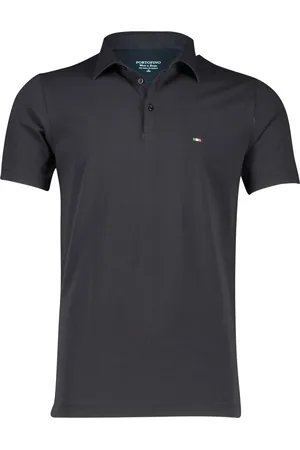 Portofino Polo wijde fit effen katoen