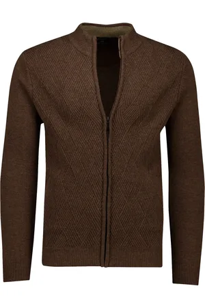 Baileys Vest lamswol grof gebreid hoge hals