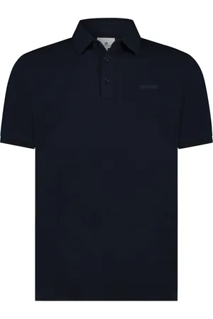 State of art Donkerblauwe polo wijde fit