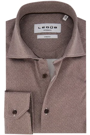 Ledub Overhemd mouwlengte 7 Modern Fit