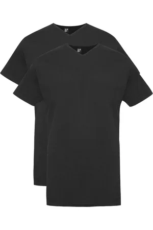 Alan Red T-shirt Derby long effen katoen 2-pack