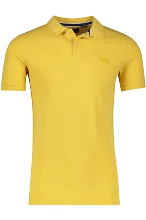 Superdry Polo slim fit effen katoen 2 knoops