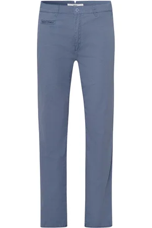 Brax Broek geprint katoen slim fit