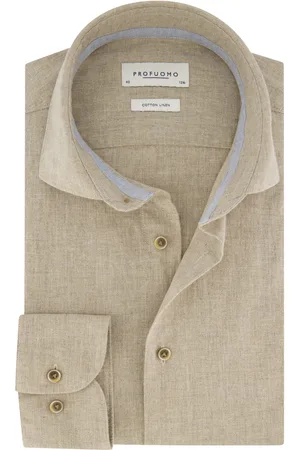 Profuomo Katoenen overhemd slim fit