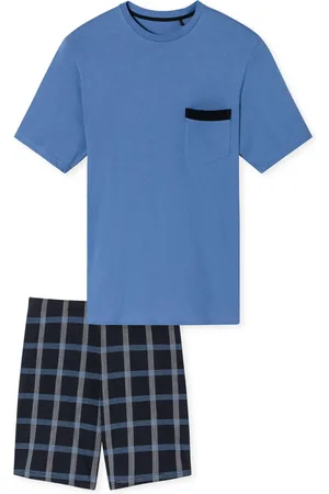 Schiesser Comfort Nightwear shortama geruit