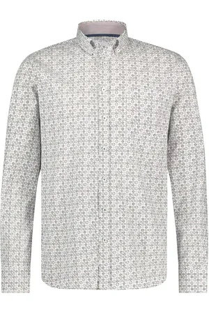 State of art Casual overhemd wijde fit wit geprint