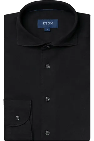 Eton Slim fit katoen overhemd denim twill