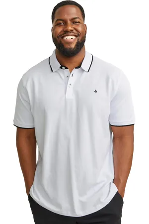 Jack&amp;jones Polo Plus Size 3 knoops
