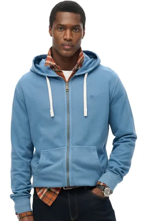 Superdry Vest met capuchon effen katoen