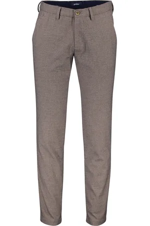 Atelier Gardeur Slim Fit broek chino gemêleerd katoen