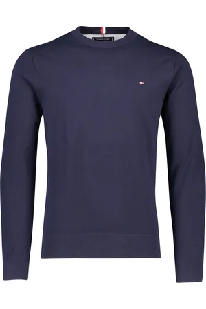 Tommy Hilfiger Trui ronde hals effen katoen