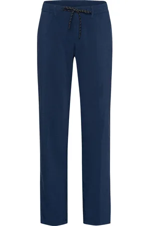 Eurex Katoenen broek effen normale fit
