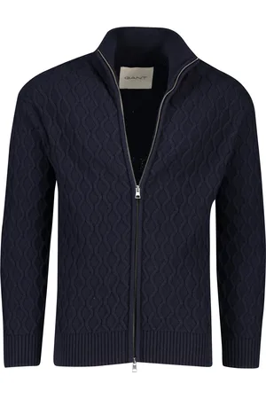 GANT Vest opstaande kraag wol