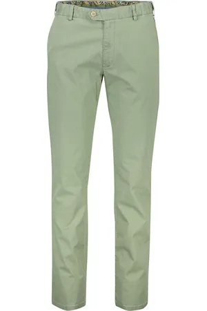 Meyer Oslo perfect fit pantalon lichtgroen katoen