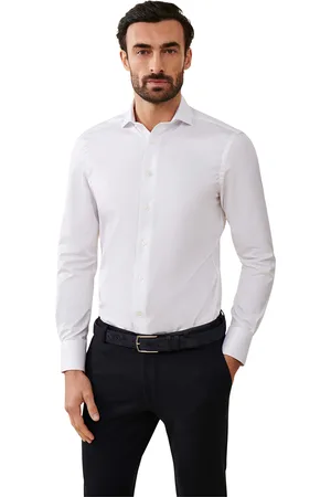 Cavallaro Napoli Business overhemd slim fit effen katoen mouwlengte 7