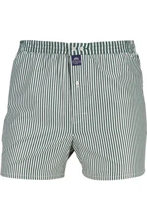 McAlson Boxershort wit gestreept katoen