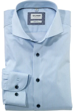 Olymp Level Five business overhemd extra slim fit gestreept katoen