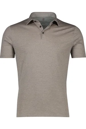DESOTO Polo slim fit effen katoen