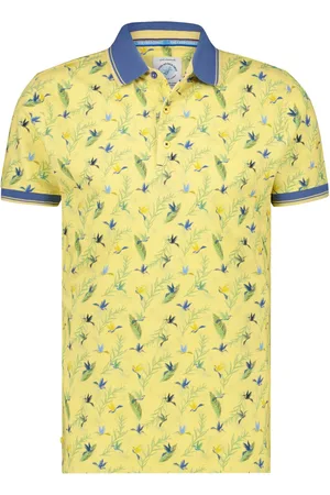 A fish named fred Polo slim fit geprint katoen