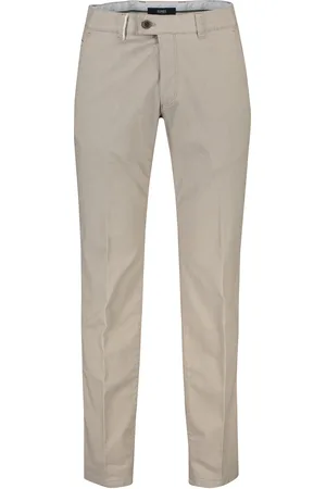 Eurex Katoenen broek effen regular fit