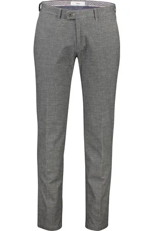 Brax Katoenen broek modern fit gemêleerd