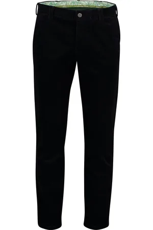 Meyer Chino broek Rio modern fit katoen geribbeld