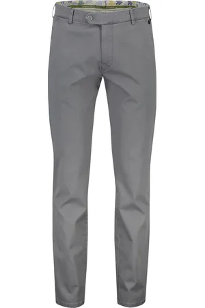 Meyer Chino Bonn effen katoen-stretch