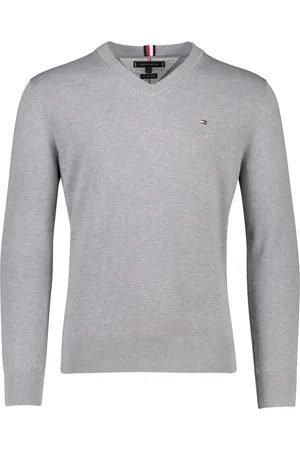 Tommy Hilfiger Big&Tall trui v-hals effen katoen