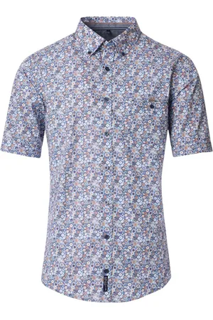 Casa Moda Casaul Fit overhemd geprint borstzak