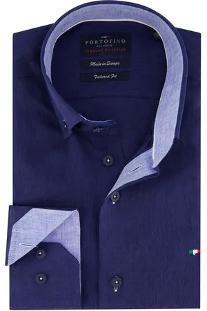 Portofino Casual overhemd normale fit linnen