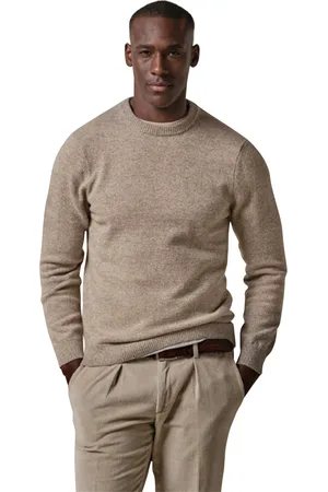 Profuomo Trui ronde hals effen wol normale fit