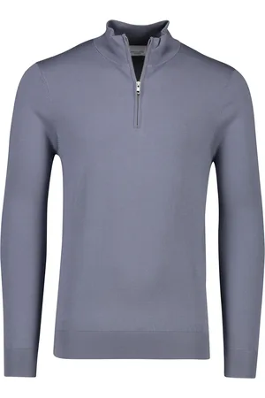 Profuomo Sweater half zip effen