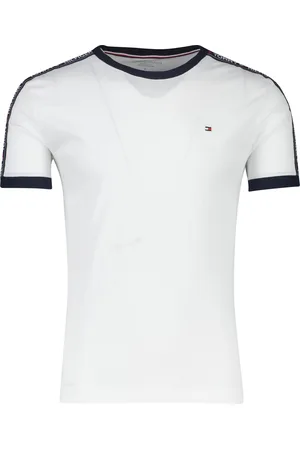 Tommy Hilfiger T-shirt effen met logo katoen