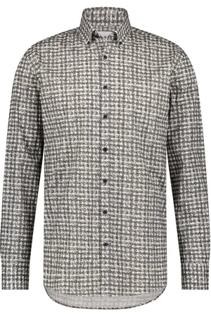 State of art Casual overhemd wijde fit printje katoen