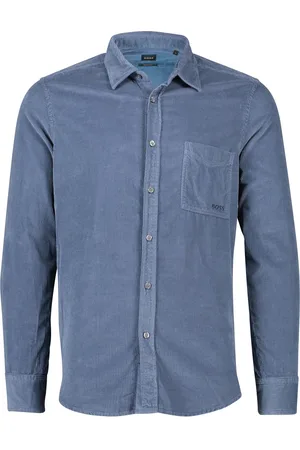HUGO BOSS Casual overhemd Relegant wijde fit effen katoen
