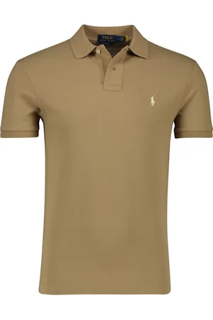 Ralph Lauren Polo Slim Fit effen katoen 2 knoops