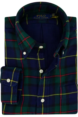 Ralph Lauren Casual overhemd normale fit geruit katoen