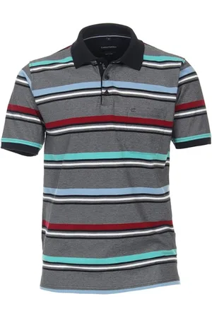 Casa Moda Polo normale fit gestreept katoen