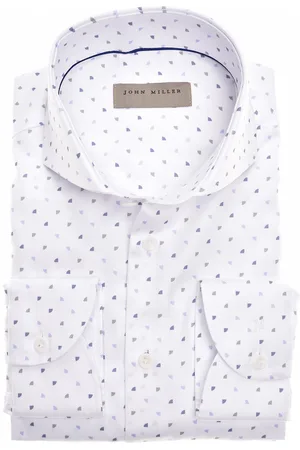john miller Business overhemd Slim Fit slim fit geprint katoen