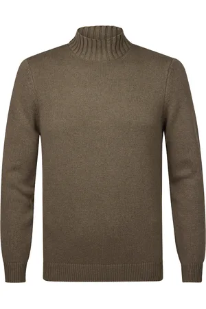 Profuomo Mockneck trui donkergroen